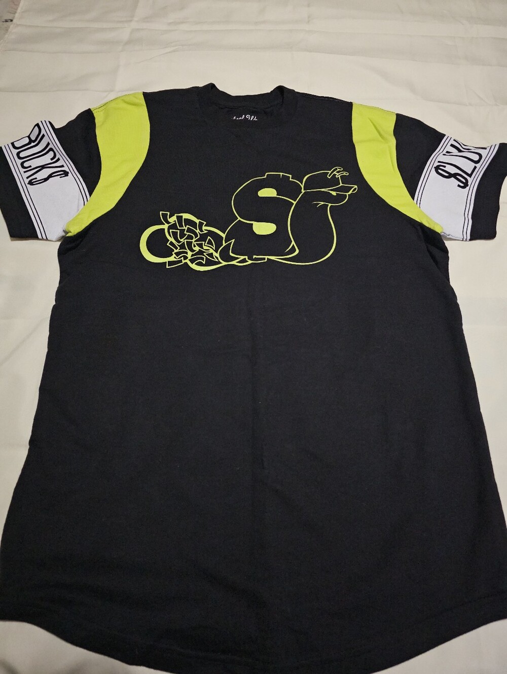 Rare Slowbucks Snail Neon Jersey Tee - Small
